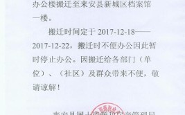 搬迁公告(搬迁公告残疾人联合会全椒市委宣传部)