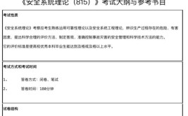 中国地质大学(北京)2022考研815安全系统理论参考书目