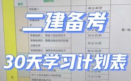 新手小白怎么备考二建这份详细的入门计划一定要了解