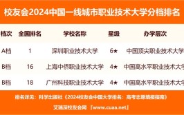 2024年深圳信息职业技术学院全国排名多少