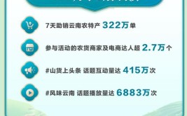 山货上头条助销322万单云南农特产鲜花饼多肉等走俏抖音电商