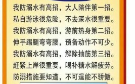 关于防溺水的安全知识有哪些