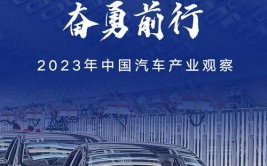 向着建设汽车强国的目标奋勇前行——2023年中国汽车产业观察(新能源汽车年中汽车产业强国)