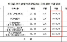 哈尔滨电力职业技术学院学费多少钱一年