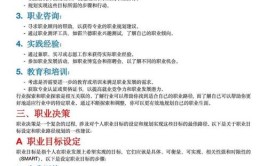 大学生职业生涯规划应注意哪些方面