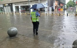 暴雨倾盆！武汉交警提醒→(暴雨天气交警雨量防汛)