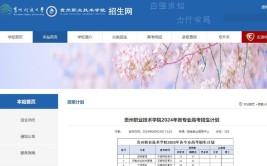 博尔塔拉职业技术学院2023年在贵州各专业招生人数