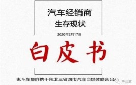 【“战疫”之下】 汽车经销商生存现状白皮书——一汽-大众(大众斗车白皮书现状生存)