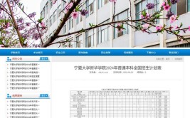 2024年宁夏大学新华学院开设了哪些专业