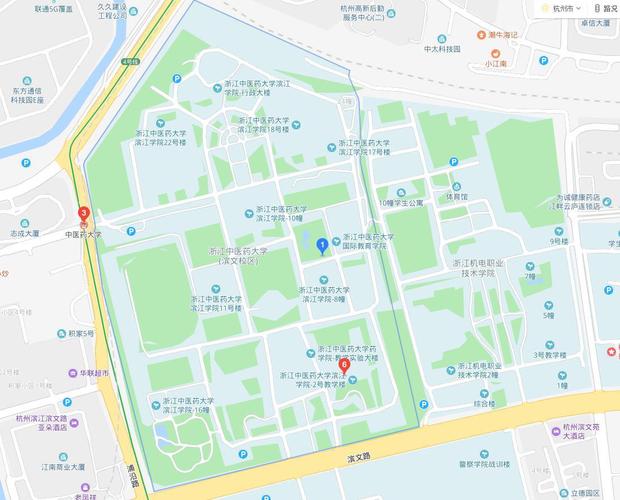 浙江中医药大学滨江学院有哪几个校区及校区地址公交站点 育学科普