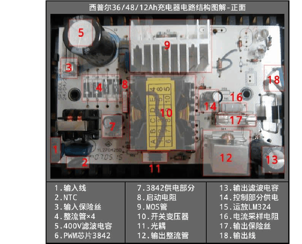 电动车充电器三无不通电多故障维修方法讲解(充电器电阻通电换了芯片) 汽修知识