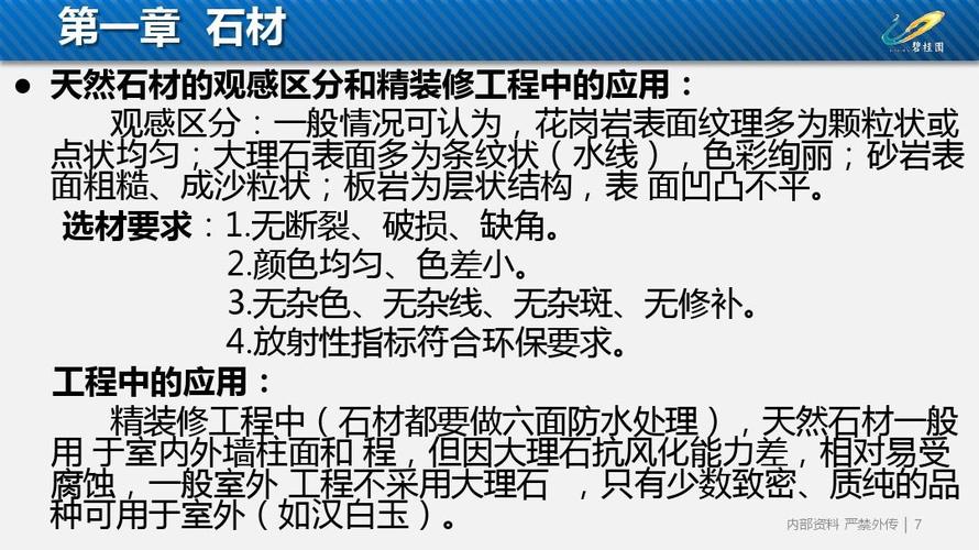 13-常用装修材料性能特点及使用ppt怎么写 ！要求 ！资料(性能装修材料资料材料讲义) 建筑知识