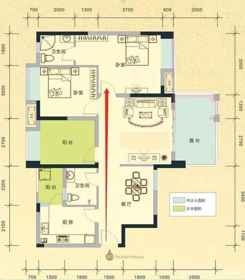 进门正对隔墙，同样户型3种不同方法，看谁家都喜欢(隔墙正对户型入户进门) 建筑知识