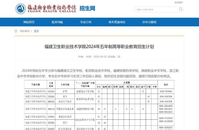 2024福建卫生职业技术学院学费多少钱一年 育学科普