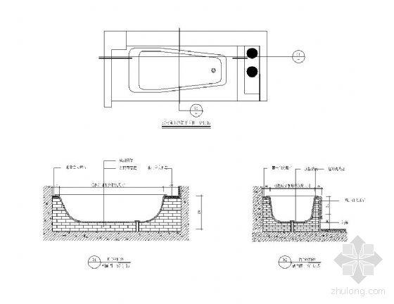 浴缸，台盆等）(详图节点卫生间浴缸最全) 建筑知识