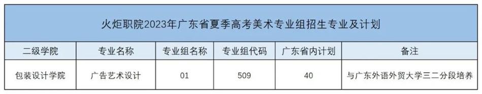 中山火炬职业技术学院艺术类专业有哪些？ 育学科普