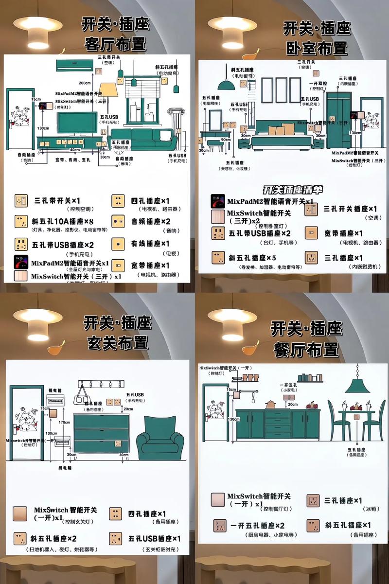 很精准(开关插座高度定律布局位置) 建筑知识