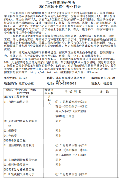 工程热物理考研科目有哪些 育学科普