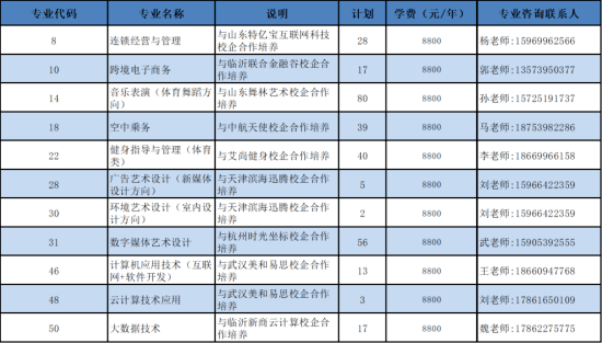 临沂职业学院艺术类学费多少钱一年 育学科普