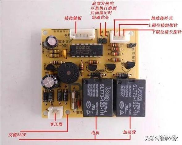 豆浆机的常见故障检修(受潮检查检修此类电脑) 汽修知识