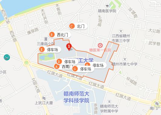 江西理工大学有哪几个校区及校区地址公交站点 育学科普