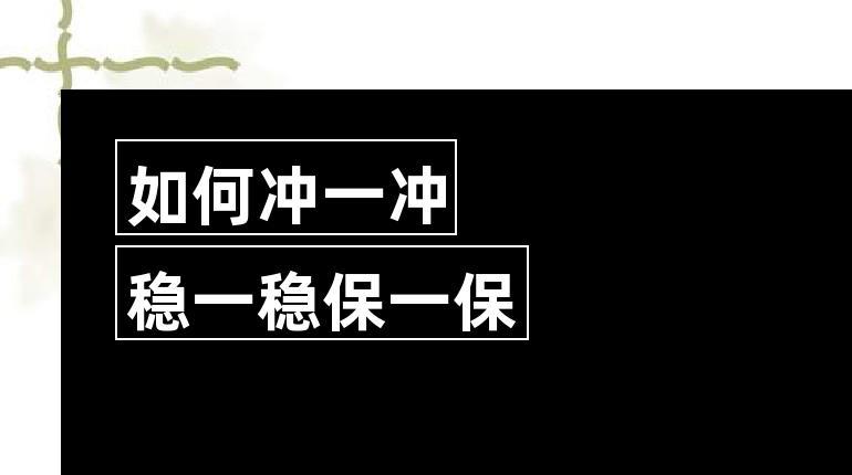 冲稳保是不是必须? 育学科普