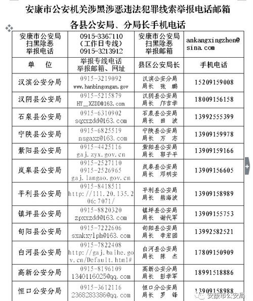 附联系电话和邮箱(犯罪打击举报公安局假劣) 汽修知识