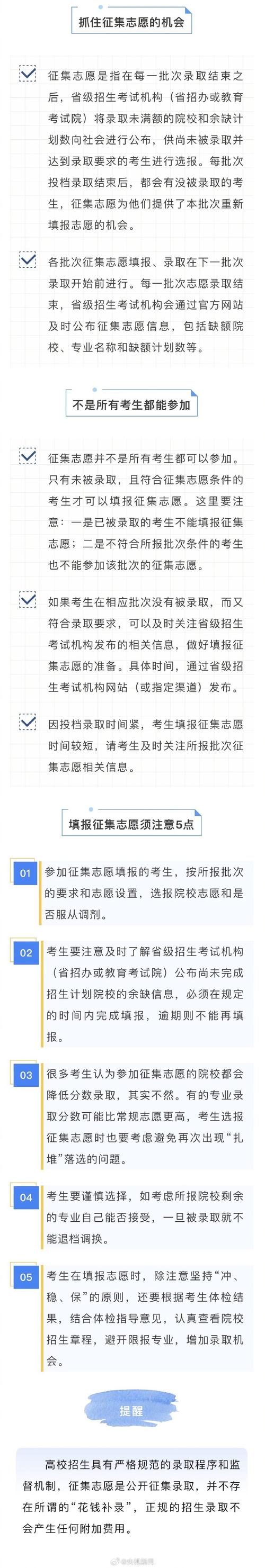 二次征集志愿会降分吗 学类资讯