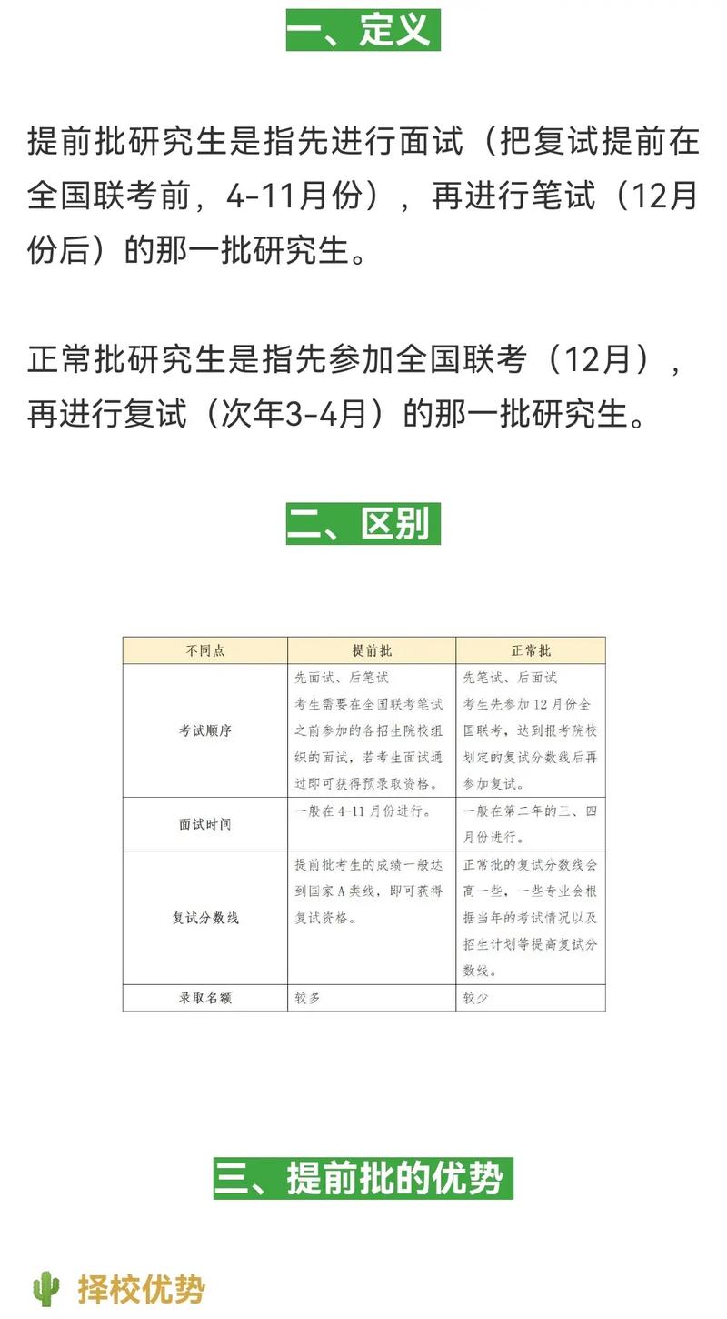 提前批和第一批的区别 学类资讯