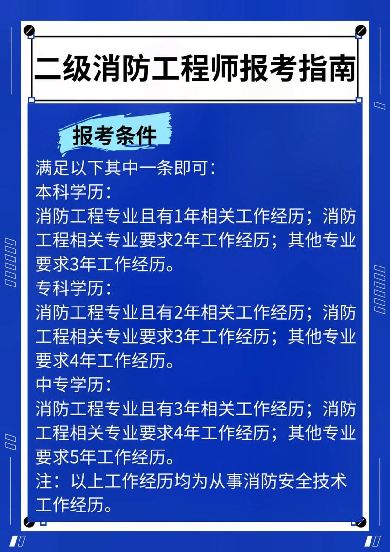 国家二级消防工程师报名条件是什么 学类资讯