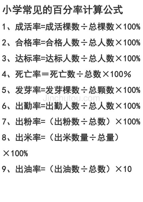 百分比的计算方法 学类资讯