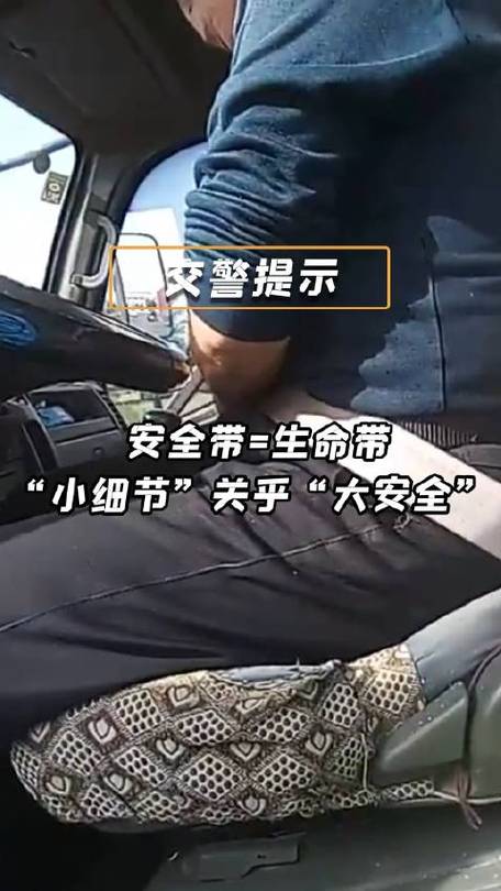 还是被交警拦下？安全带，正确使用才安全(安全带交警司机货车大货车) 汽修知识