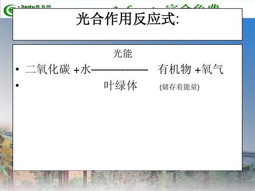 光合作用反应式是什么 学类资讯