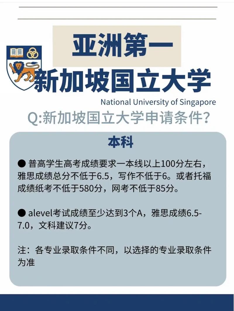 新加坡大学申请条件 学类资讯