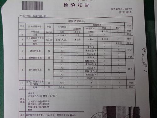 9批次学生校服质量不合格 涉及纤维含量、PH、耐汗渍色牢度等项目(纤维校服学生检验服饰有限公司) 汽修知识