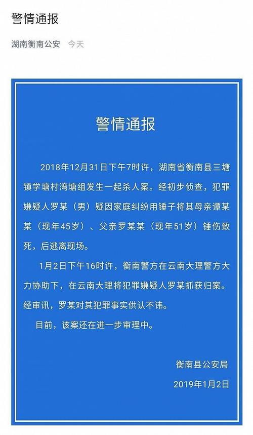 湖南衡阳锤杀双亲嫌犯：虚构幸福的少年(新京报记者双亲父亲虚构) 汽修知识