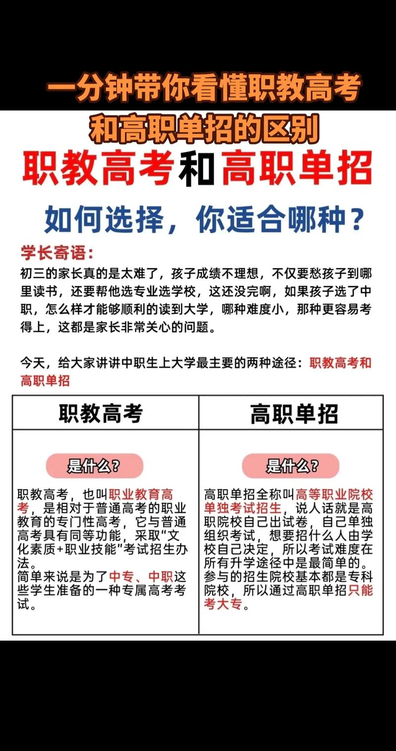 单招大专和高考大专的区别？ 学类资讯