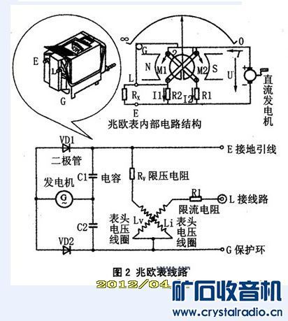 摇表万用表串接灯泡快速解决(万用表短路灯泡线路接线柱) 汽修知识