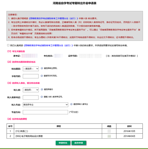 自学考试外省转入河南省应该怎么办理 学类资讯