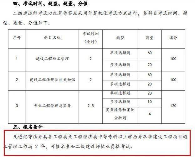 报名二级建造师要求 学类资讯