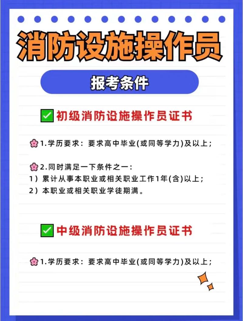 消防设施操作员初级和中级报名的区别是什么 学类资讯