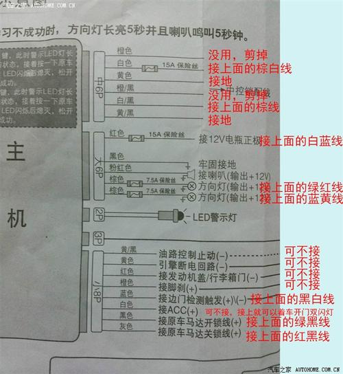 铁将军SM1008-5防盗器安装方法(防盗器安装铁将军的是黑线) 汽修知识