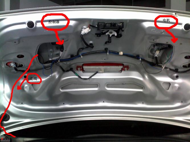 汽车后备箱加装摇控锁方法分享(触发后备箱摇控马达开启) 汽修知识