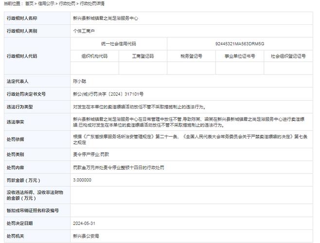 新兴县新城镇杰文汽车咨询服务部被罚款700元(金融界服务部城镇公示年度报告) 汽修知识