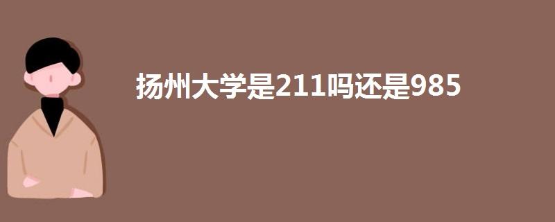 扬州大学是985还是211 学类资讯