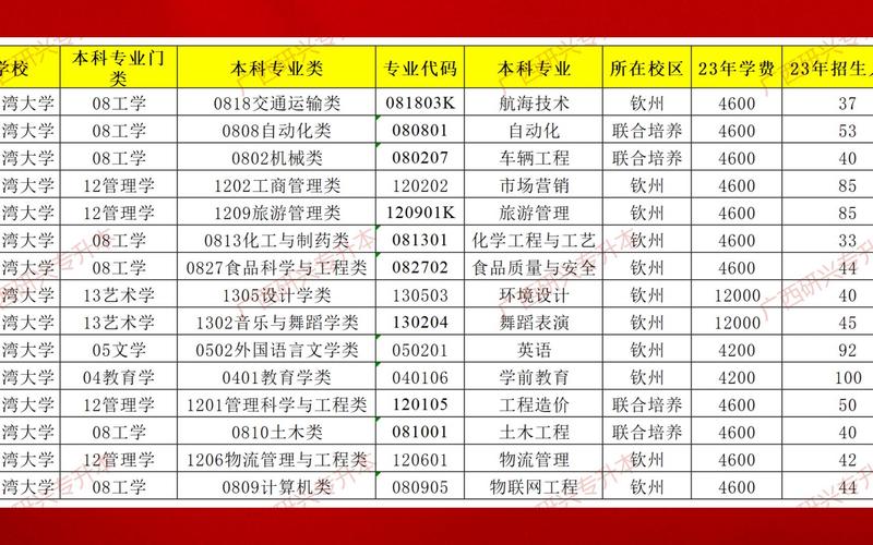 北部湾大学2023年在浙江各专业招生人数 学类资讯 北部湾大学2023年在浙江各专业招生人数 学类资讯
