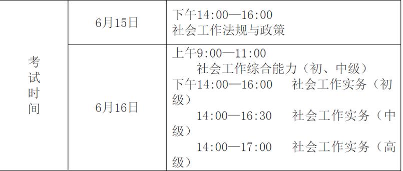 2024年社工证考试时间是多少号 学类资讯