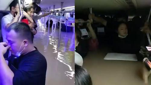 困于郑州地铁5号线(地铁积水乘客车厢暴雨) 汽修知识