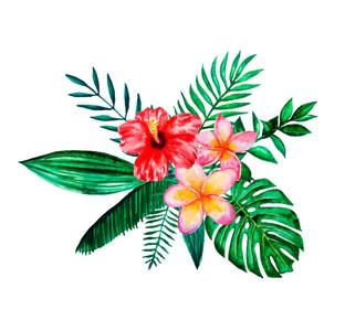 水彩手绘植物花卉叶子制作精美邀请函卡片元素合集免抠图 范文模稿