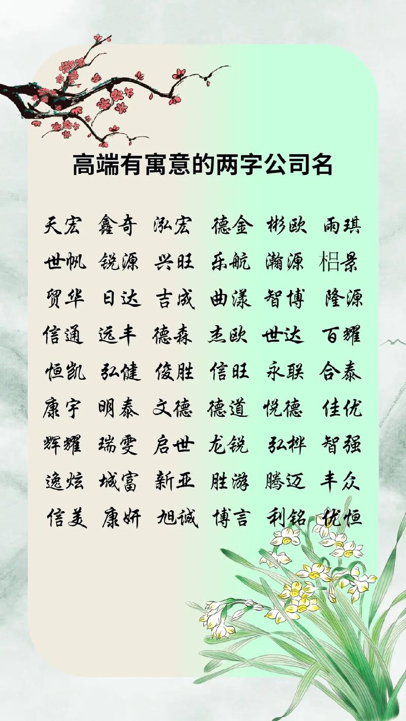 怎样取个寓意繁荣长久的公司名 范文模稿